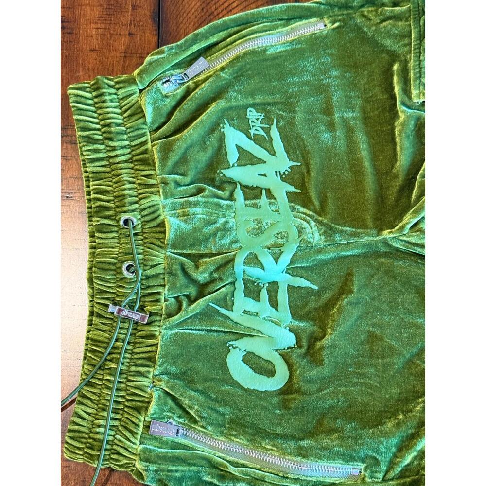 Guapi Mens Pant Limited Edition Green Cargo Velvet Seaz Streetwear, Size 32 - Picture 10 of 14